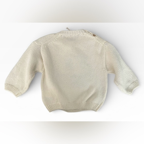 Zara Toddler Kids Baby Sweater Size 9-12 Months Blue Truck Scottish Terrier Dog - Picture 2 of 3